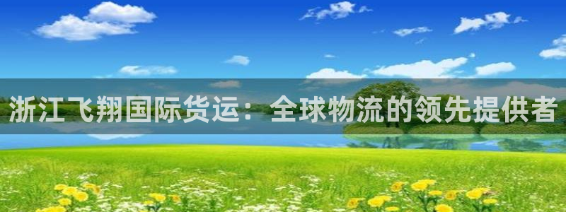 Z6尊龙凯时官方：浙江飞翔国际货运：全球物流的领先提供者