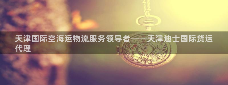 尊龙凯时ag旗舰厅试玩：天津国际空海运物流服务领导者——