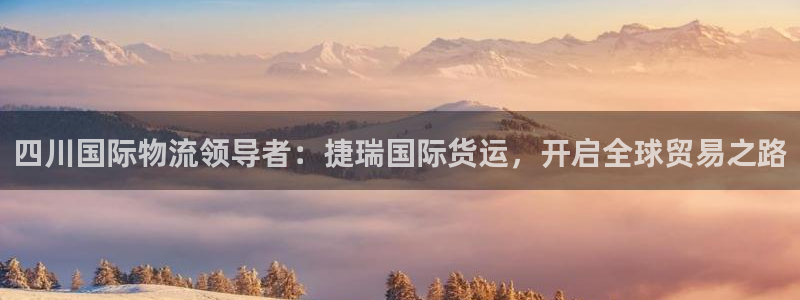 尊龙实业：四川国际物流领导者：捷瑞国际货运，开启全球贸易
