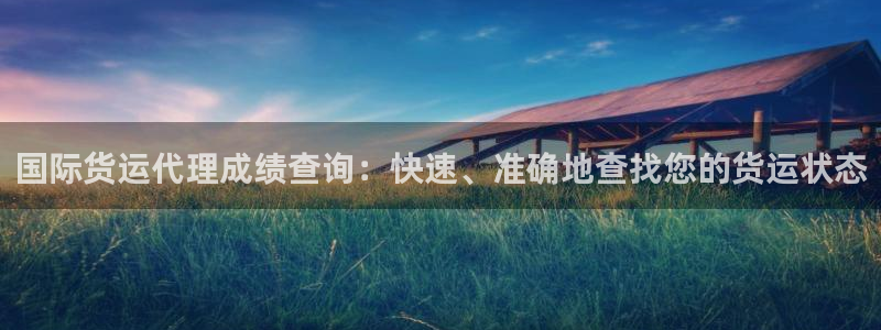 Z6尊龙凯时官方：国际货运代理成绩查询：快速、准确地查找